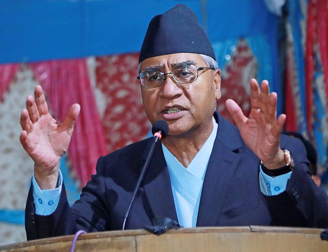 २५ जेठभित्र कर तिर्नुपर्ने सरकारी ताकेताको  अवज्ञा गरौं – देउवा