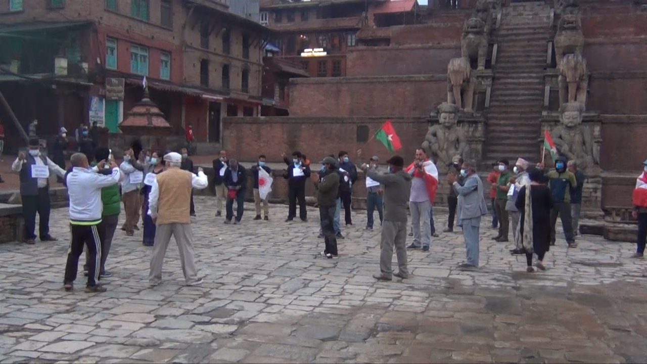 प्रतिनिधि सभा विघटन गरेको विरुद्धमा ५ दलले संयुक्त विरोध प्रदर्शन