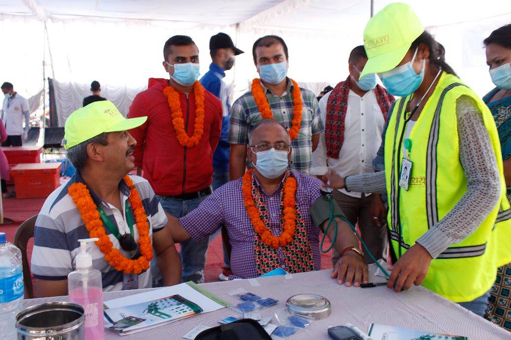 एबी इन्टरनेशनलद्धारा काठमाडौमा निशुल्क स्वास्थ्य शिविर सम्पन्न
